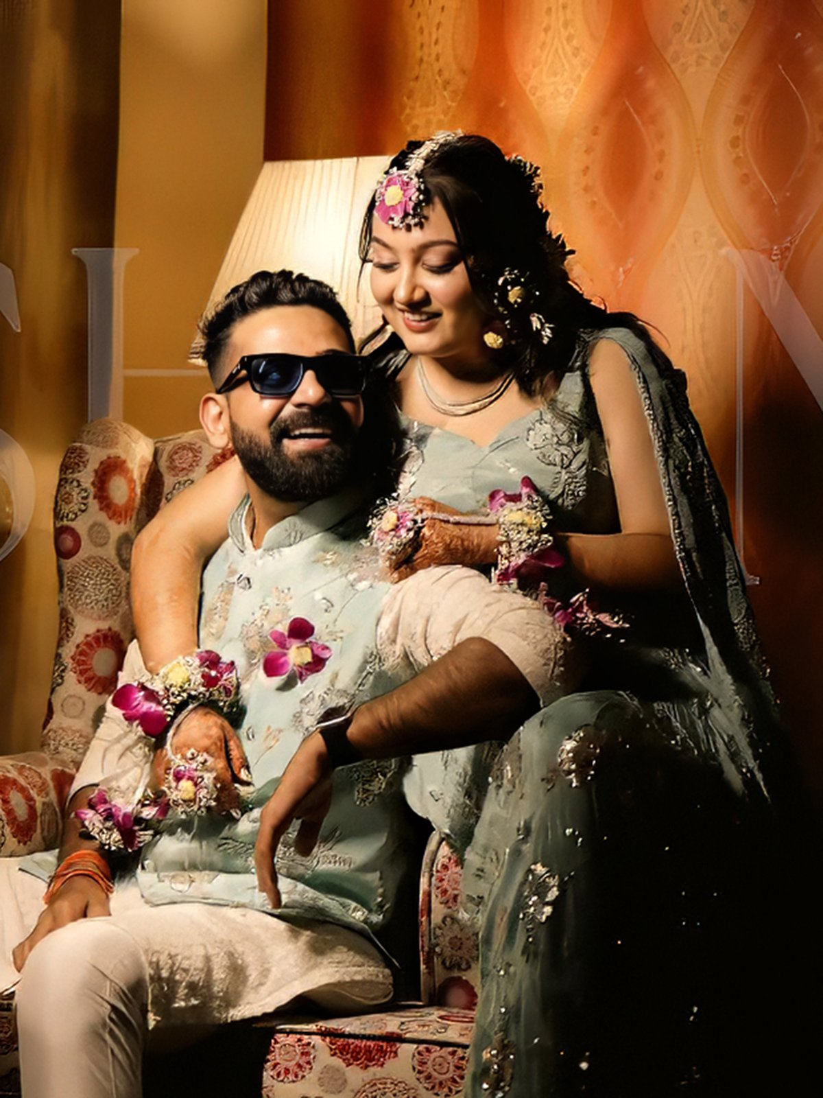 Wedding couple portrait by Mishra Digital Studio